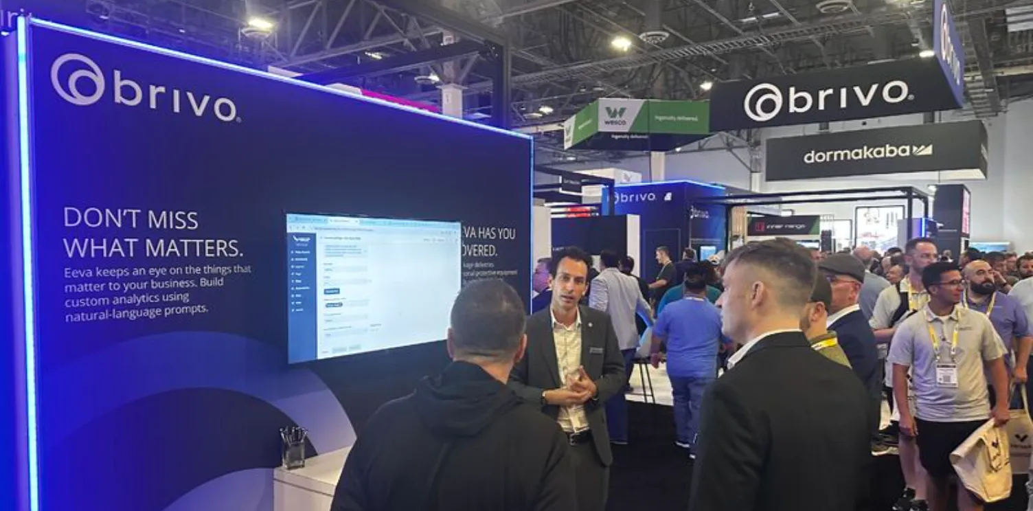 Usability testing at the Brivo booth at ISC West