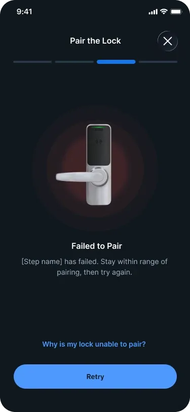 Pairing fails, Failed: Failed to pair
