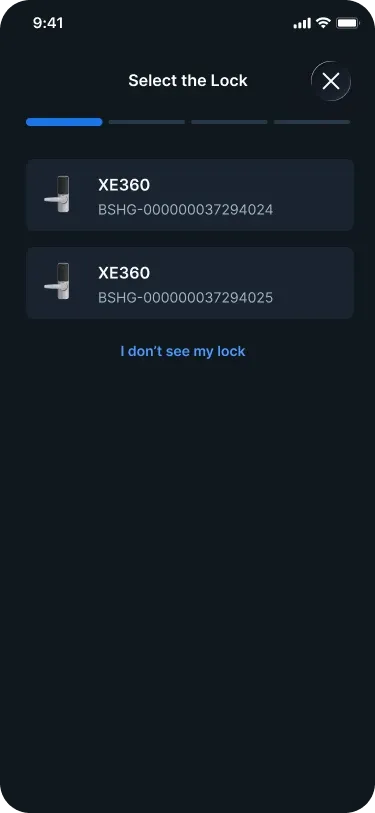 Step 1: Select the lock