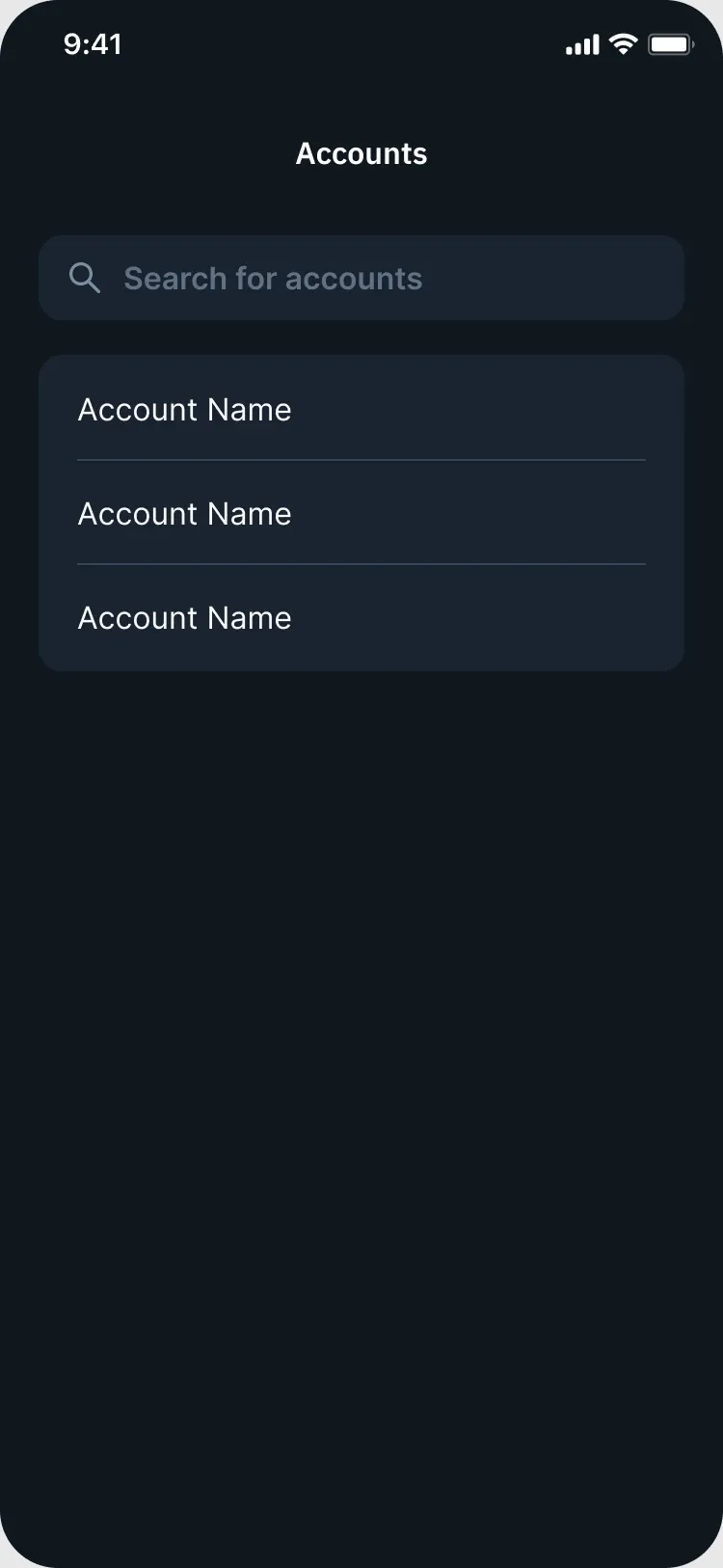 Accounts